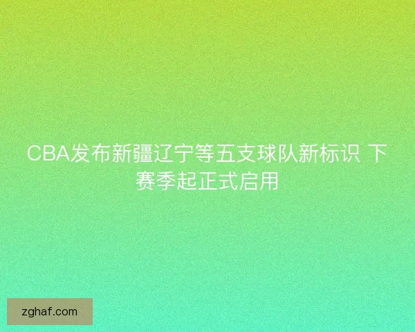 CBA发布新疆辽宁等五支球队新标识 下赛季起正式启用