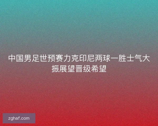 中国男足世预赛力克印尼两球一胜士气大振展望晋级希望 中国男足世预赛力克印尼两球一胜士气大振展望晋级希望